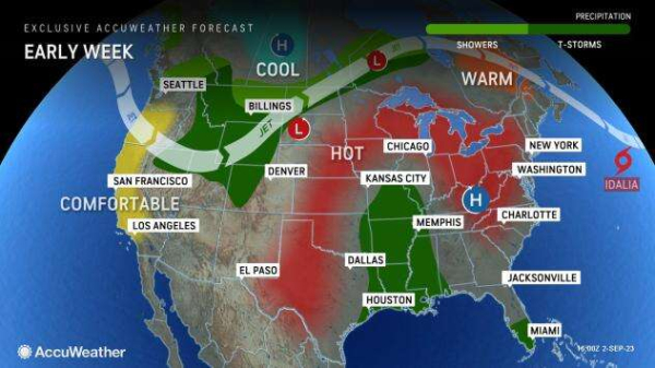Labor Day weekend heat in Northeast to linger through midweek