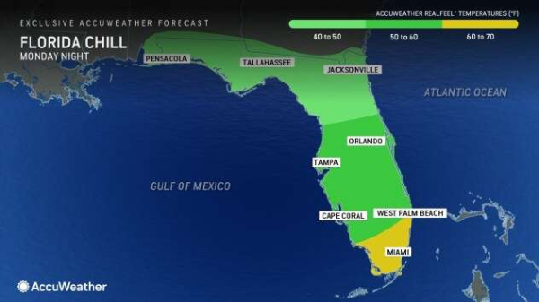 From Appalachians to Florida, chilly temps expected soon across South