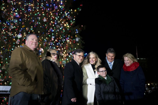 U.S. Capitol Christmas tree illuminated during holiday ceremony U.S. Capitol Christmas tree illuminated during holiday ceremony