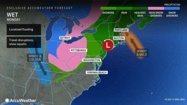 Coastal storm could snarl traffic in the Northeast