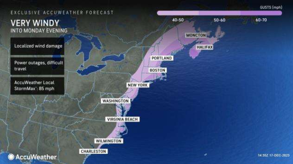 Coastal storm could snarl traffic in the Northeast