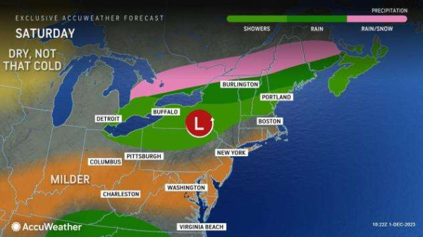 Weekend storm to dish wintry weather to parts of Midwest, Northeast