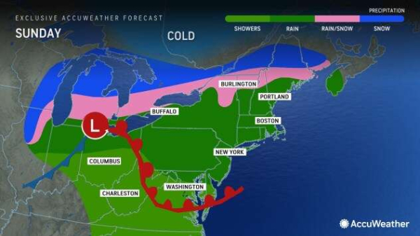 Weekend storm to dish wintry weather to parts of Midwest, Northeast