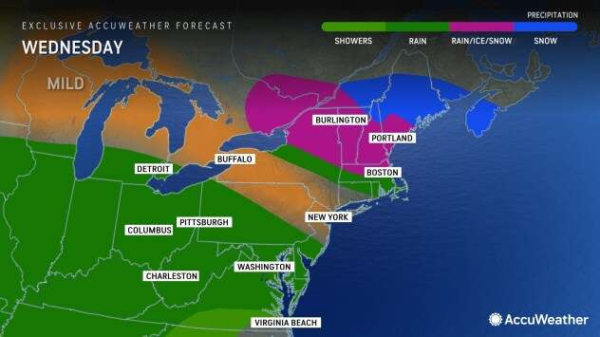 Dangerous ice storm, snow to lead warmup in Midwest, Northeast