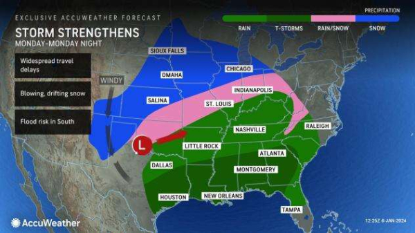 Massive winter storm to blast more than 30 states with snow, rain or wind