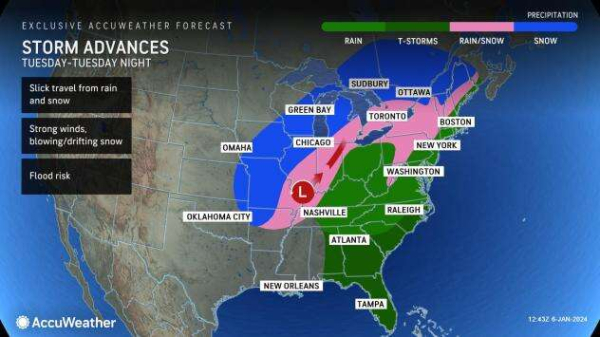 Massive winter storm to blast more than 30 states with snow, rain or wind