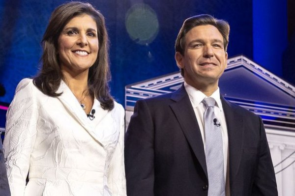 Nikki Haley, Ron DeSantis spar over facts in Iowa Republican debate Nikki Haley, Ron DeSantis spar over facts in Iowa Republican debate