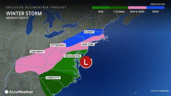 NYC, Philadelphia could see wet roads, heavy snow as front pushes eastward
