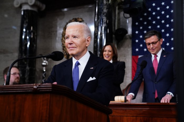 In wide-ranging State of Union address, Biden touts democracy, women's rights