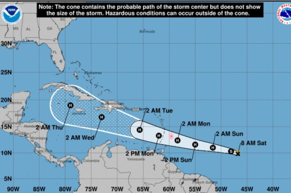 Tropical Storm Beryl forecast to become season's first hurricane Tropical Storm Beryl forecast to become season's first hurricane