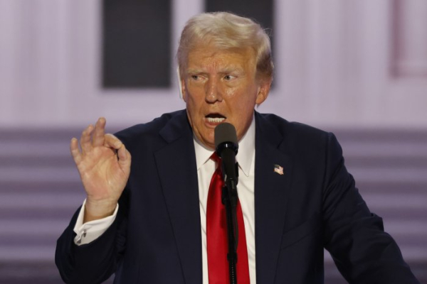 Trump press conference on economy veers into more personal attacks on Harris