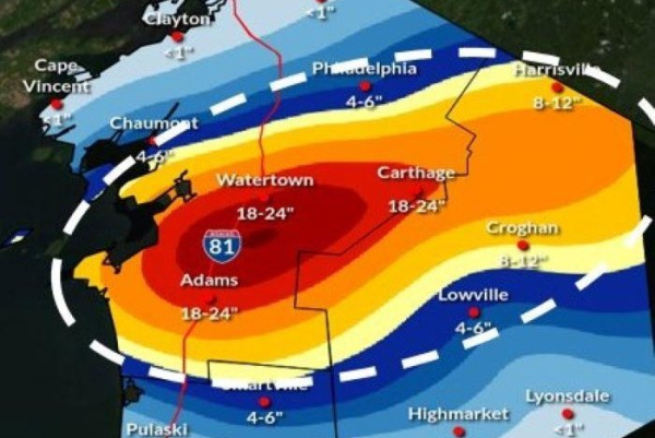 Up to 6 feet of snow takes aim at western N.Y., interstate highways closed Up to 6 feet of snow takes aim at western N.Y., interstate highways closed