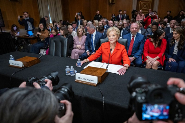 Protests, DOGE opposition arises during confirmation hearing for education secretary Protests, DOGE opposition arises during confirmation hearing for education secretary