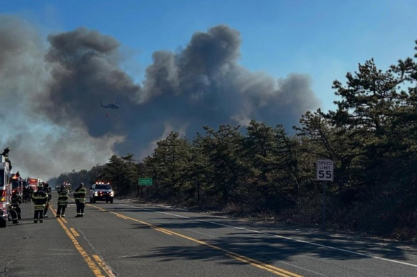 Long Island wildfires threaten the Hamptons