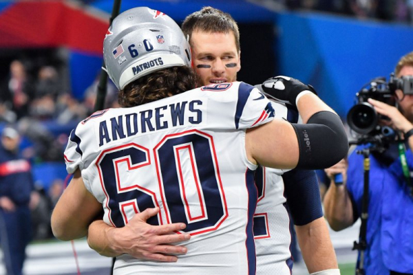 New England Patriots release longtime center David Andrews