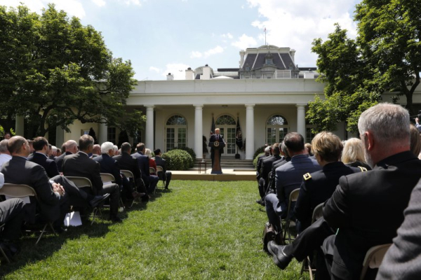 Trump wants to pave over Rose Garden's grass