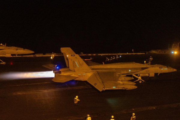 U.S. conducts strikes into Yemen as Houthis claim attacks on aircraft carrier