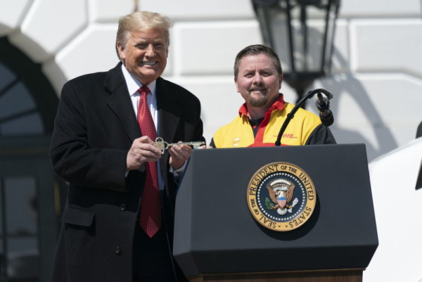 DHL suspends shipments of more than $800 in response to Trump tariff plan DHL suspends shipments of more than $800 in response to Trump tariff plan