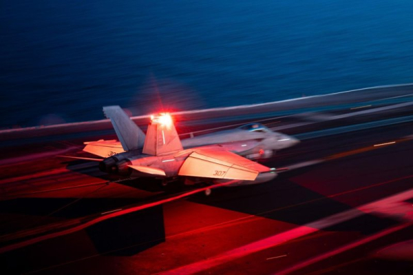 Lost at sea: $66M F/A-18E  Super Hornet goes over side of USS Harry S. Truman