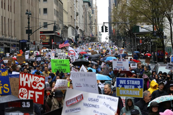 Organizers say millions turn out for anti-Trump 'Hands Off' rallies nationwide Organizers say millions turn out for anti-Trump 'Hands Off' rallies nationwide