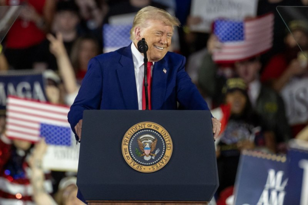 Trump celebrates first 100 days with campaign-style rally in Michigan