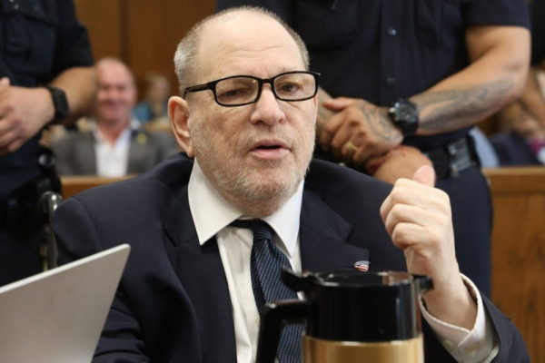 Harvey Weinstein's sexual assault accuser cries, swears at disgraced producer's attorney