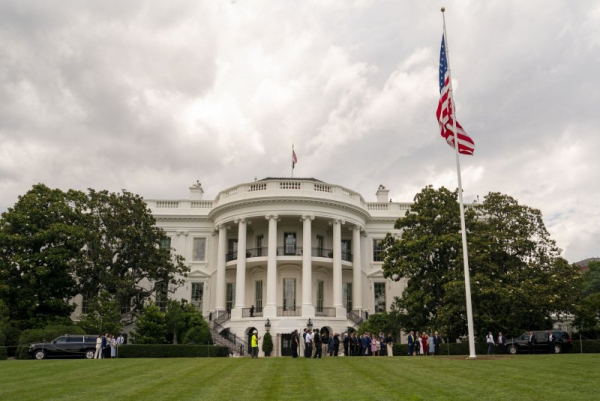Trump's gift of 'most magnificent' flagpoles, flags celebrated at White House Trump's gift of 'most magnificent' flagpoles, flags celebrated at White House