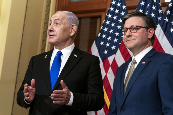 Netanyahu discusses peace with U.S. lawmakers in D.C. Netanyahu discusses peace with U.S. lawmakers in D.C.