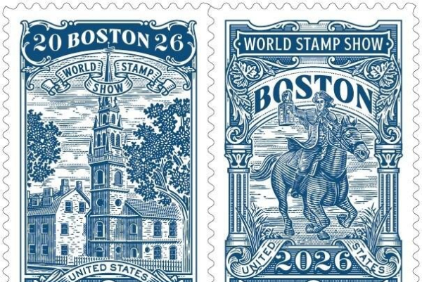 New USPS stamps issued for the Boston 2026 World Expo