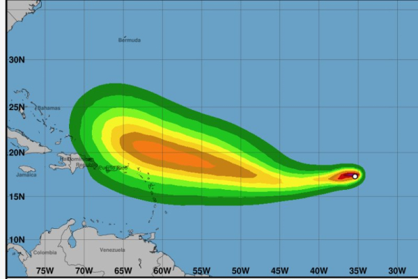 Puerto Rico, Virgin Islands watch as Tropical Storm Erin heads westward