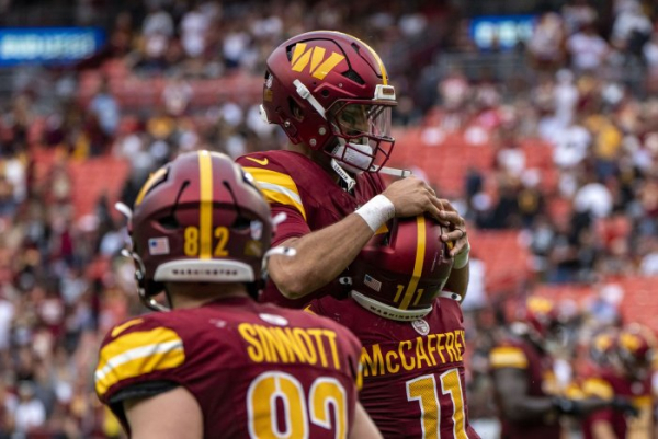 Commanders' Jayden Daniels, Terry McLaurin out vs. Falcons