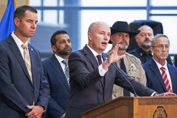 Security tight as thousands line up for Charlie Kirk memorial