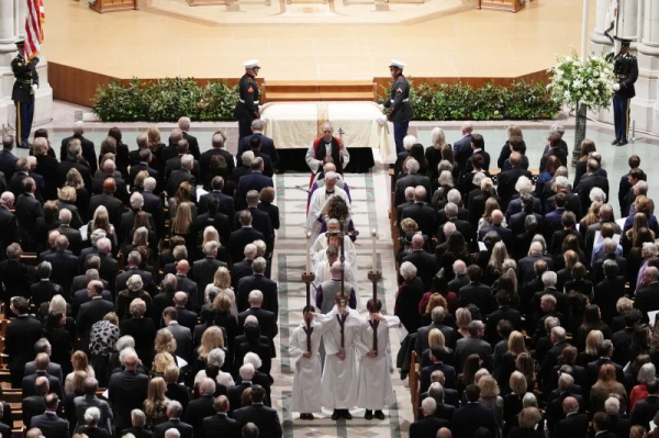 Dick Cheney funeral: Bush, Liz Cheney speak; Vance offers condolences