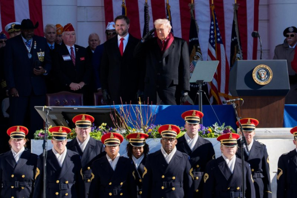 Trump discusses Biden, changes name of holiday in Veterans Day speech