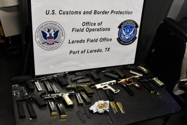 CBP seizes guns, ammunition at outgoing Texas port of entry