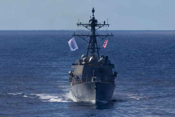 U.S. Navy warship, supply vessel collide in South America