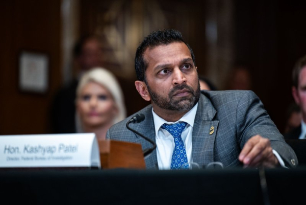 FBI director Patel trades barbs with senator, agrees to alcohol test