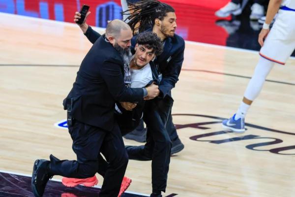NBA bans spectator after he rushes onto court during Game 1 of Finals